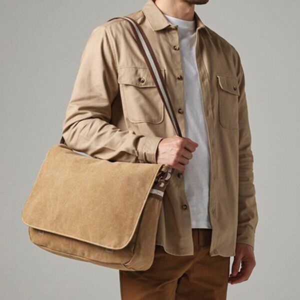 Vintage canvas despatch bag Thumbnail