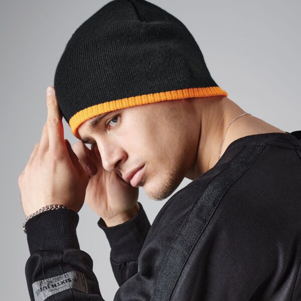 Two-Tone Pull On Beanie Thumbnail